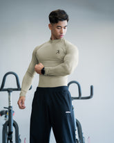 Hustle High Neck Full Sleeve Compression T-shirt