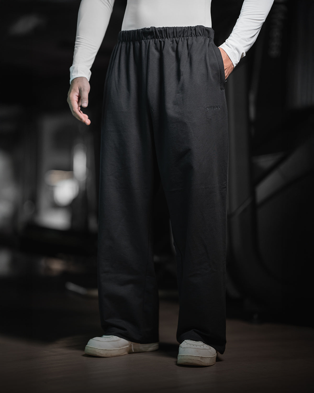 Sloid Baggy Pants