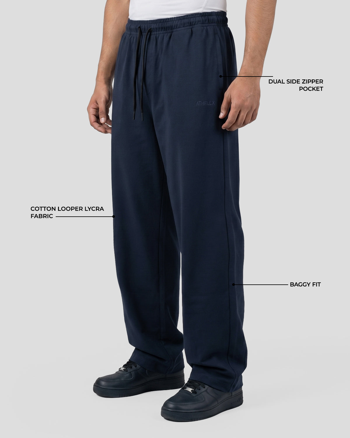Sloid Baggy Pants