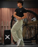 Washed Straight Pants