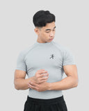 Hustle High Neck Compression T-shirt