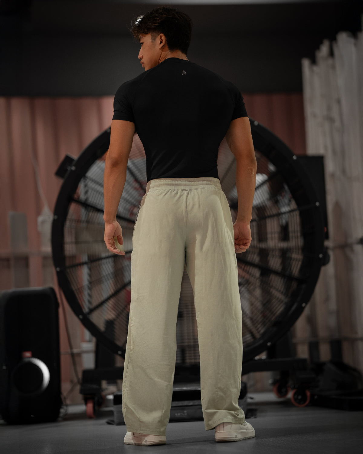 Washed Straight Pants