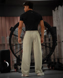 Washed Straight Pants