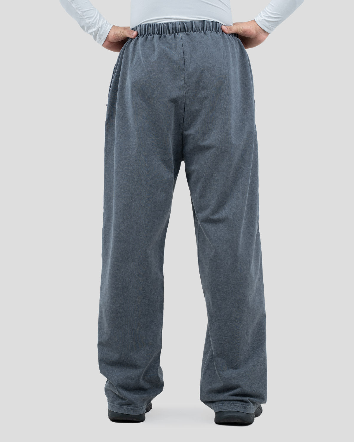 Acid wash baggy pants