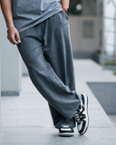 Acid wash baggy pants