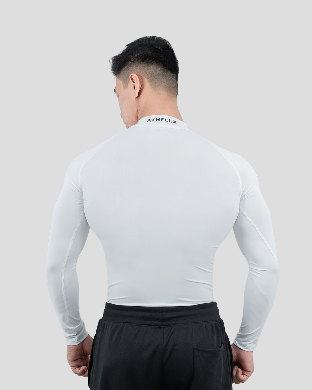 Hustle High Neck Full Sleeve Compression T-shirt