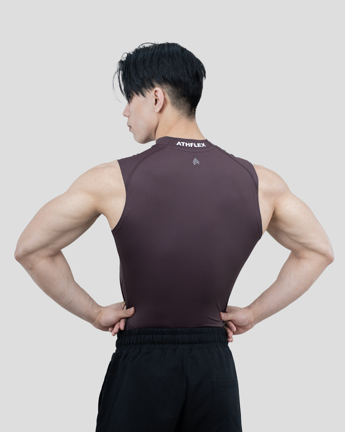 Hustle High Neck Compression Tank