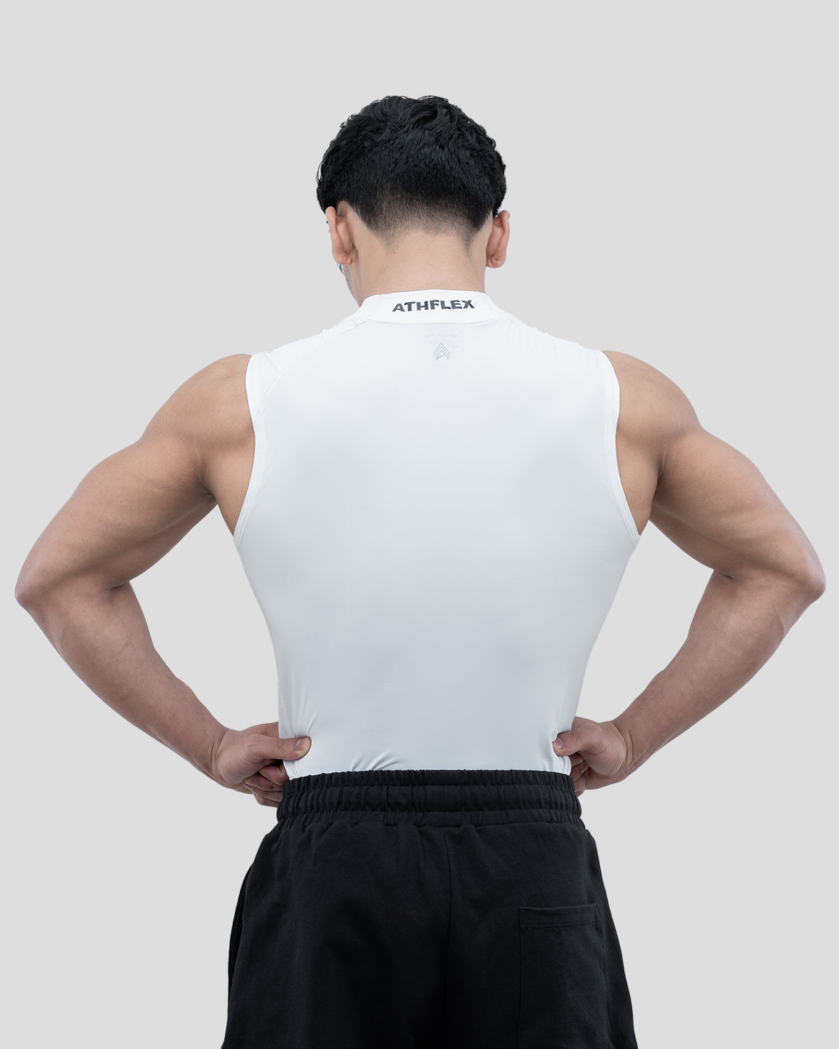 Hustle High Neck Compression Tank