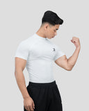 Hustle High Neck Compression T-shirt