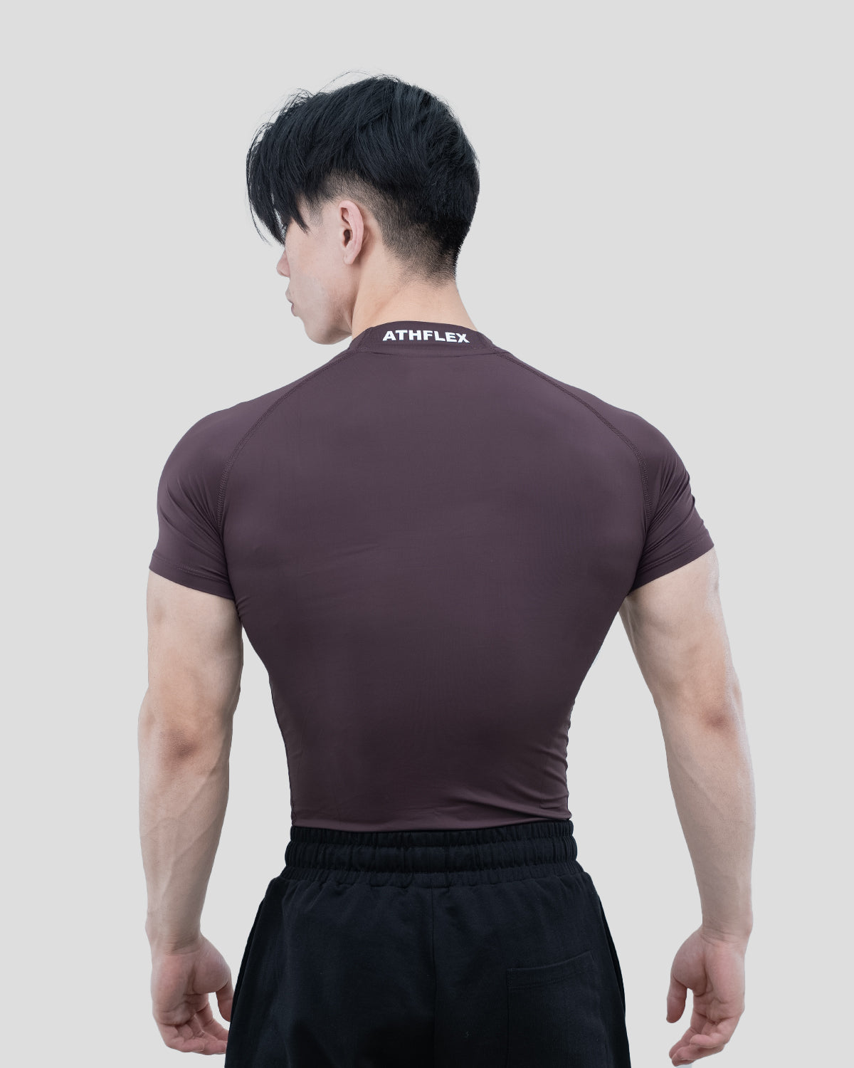 Hustle High Neck Compression T-shirt