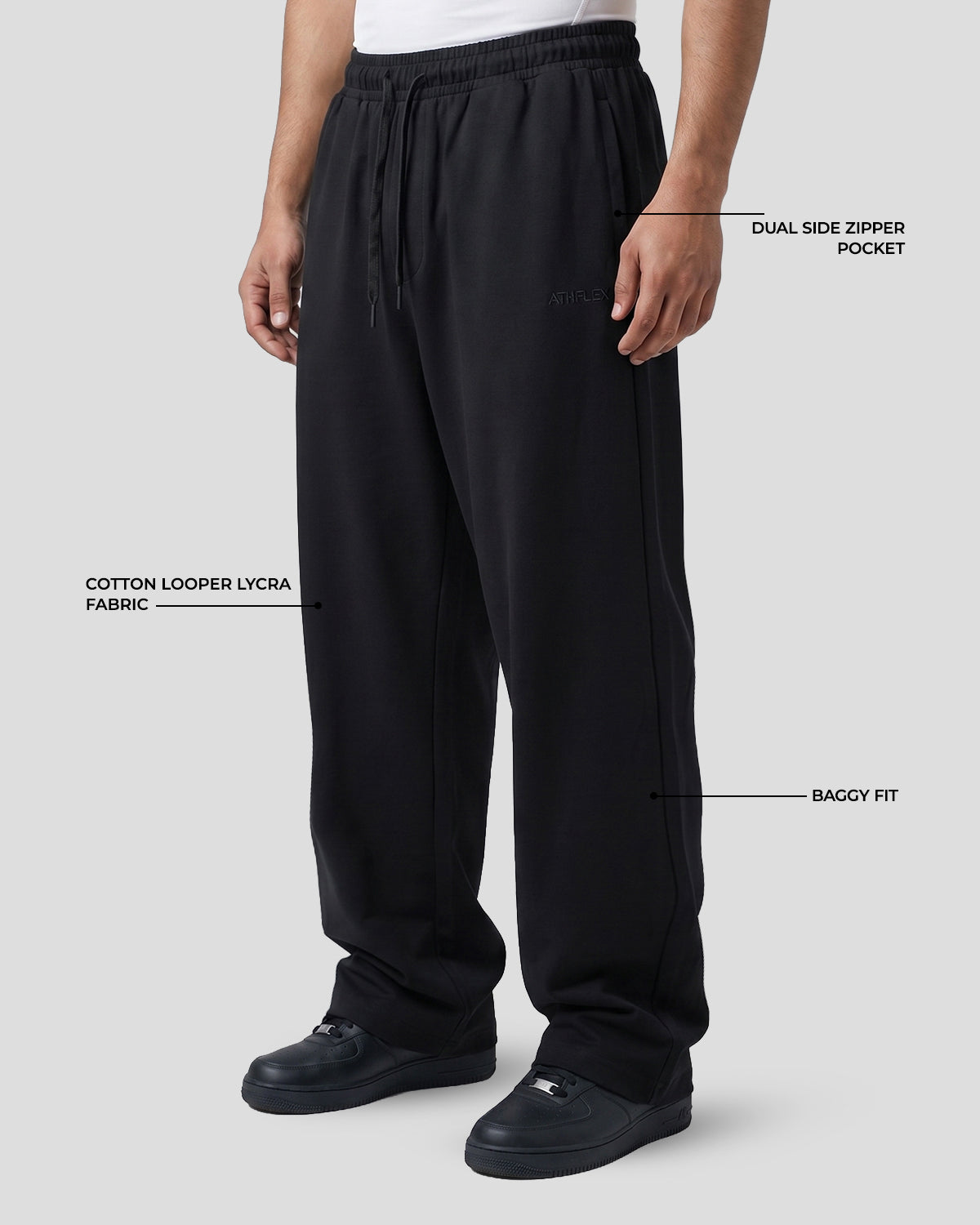 Sloid Baggy Pants