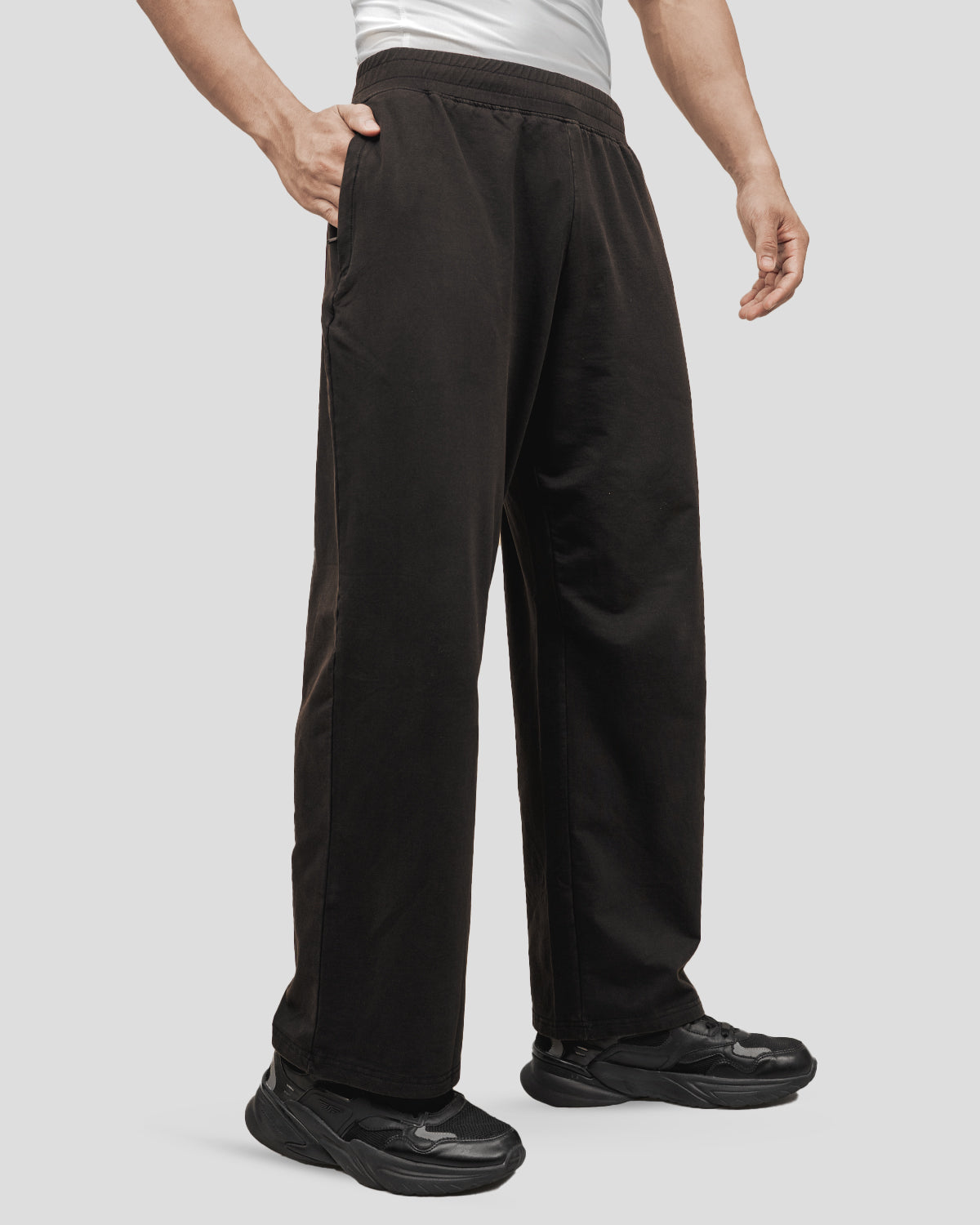 Washed Straight Pants