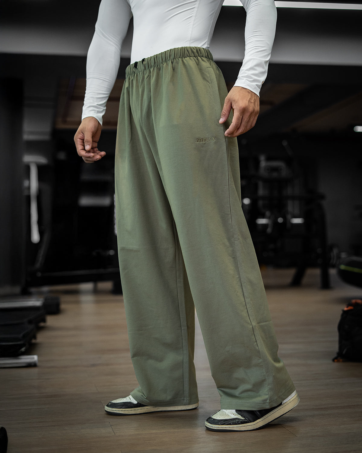 Sloid Baggy Pants