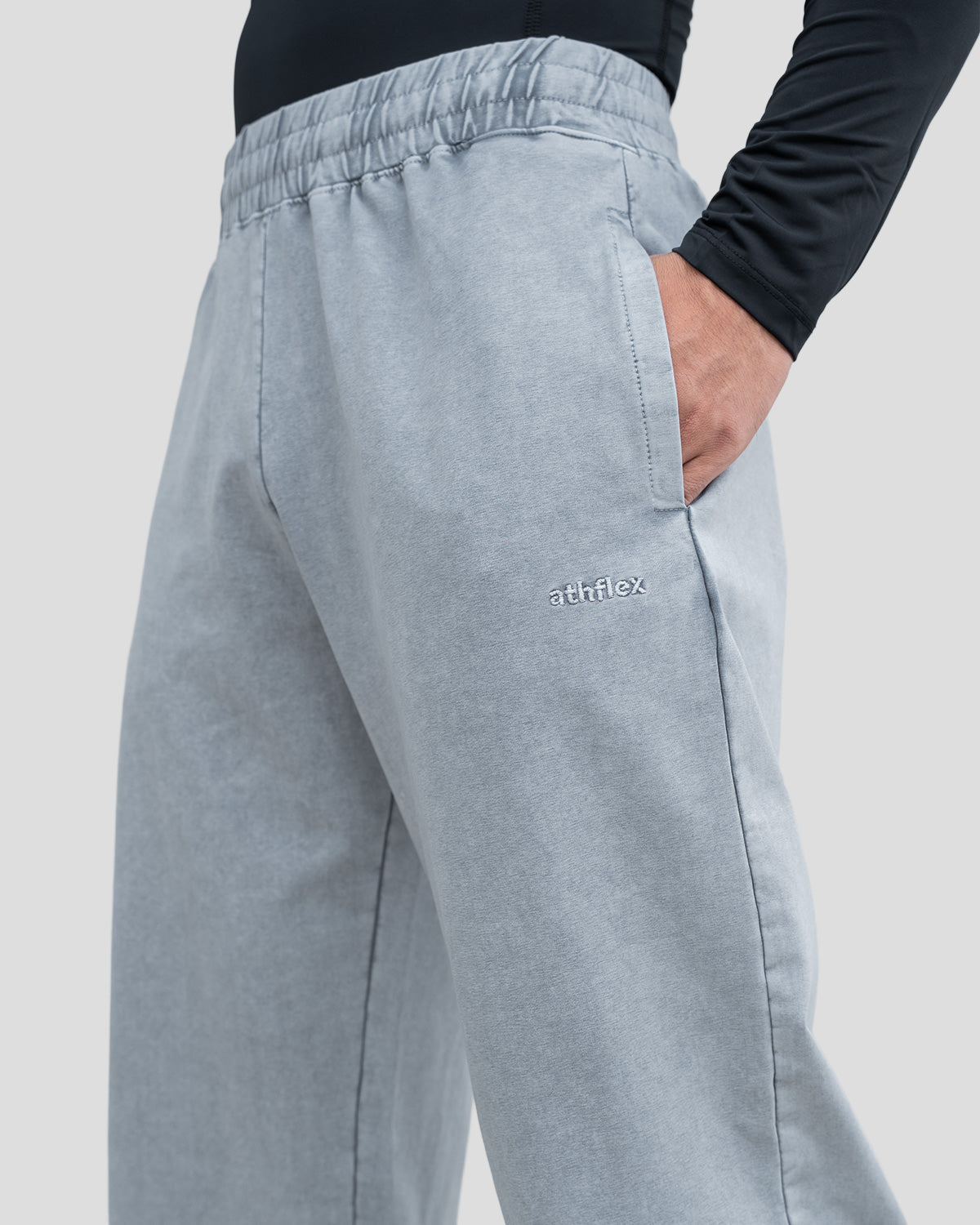 Acid Wash Straight Pants