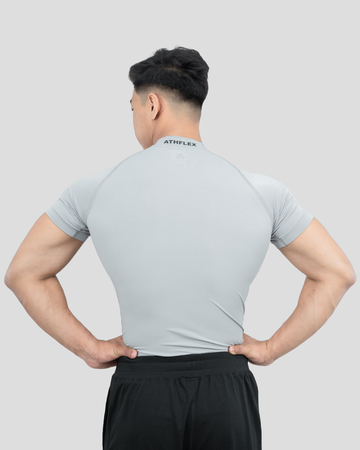 Hustle High Neck Compression T-shirt