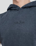 Acid Wash Sleeveless Hoodie