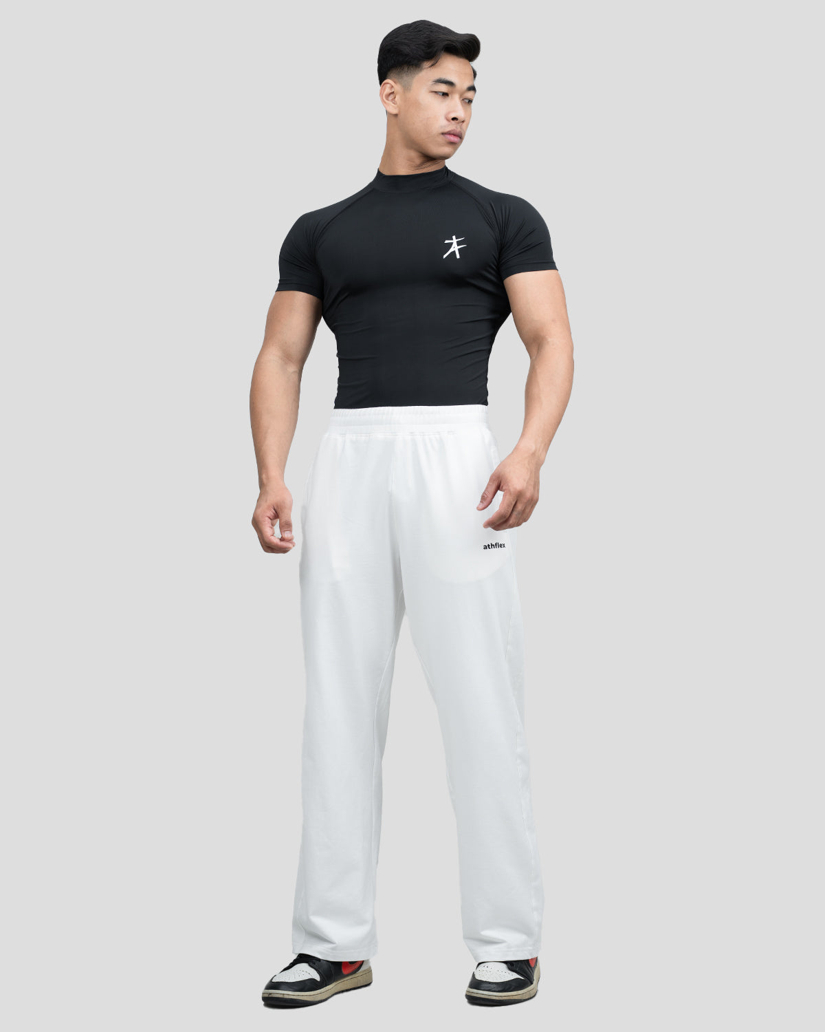 Hustle High Neck Compression T-shirt