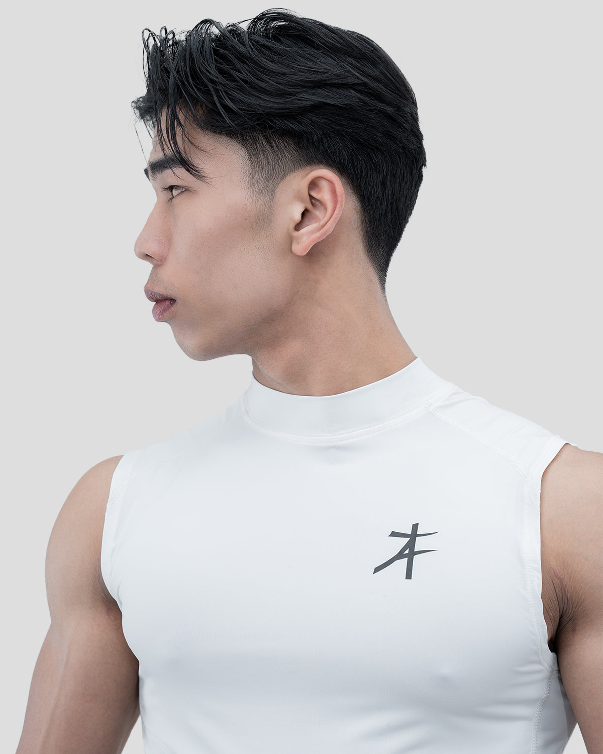 Hustle High Neck Compression Tank