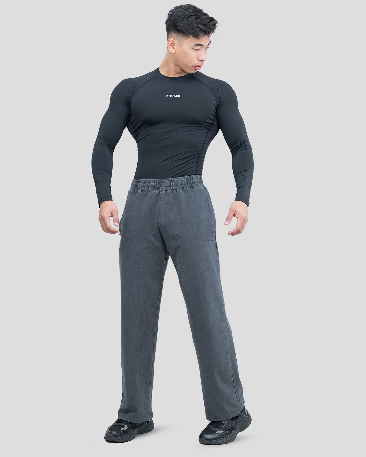 Acid Wash Straight Pant