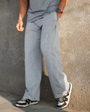 Acid Wash Straight Pants