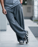 Acid wash baggy pants