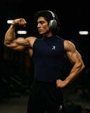 Hustle High Neck Compression Tank