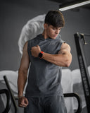 Acid Wash Sleeveless Hoodie